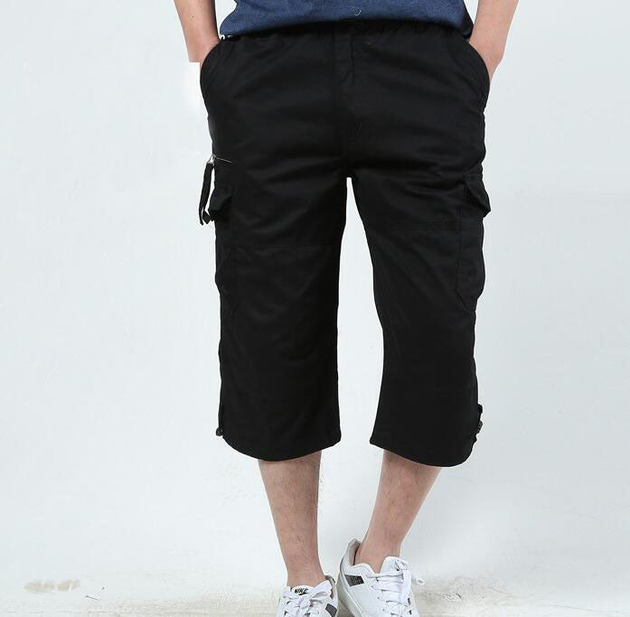 Men’s Summer Cropped Cotton Pants – Lightweight Casual Wear