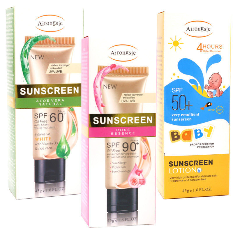 Waterproof SPF 50 Sunscreen Cream Oil Free For Skin Types