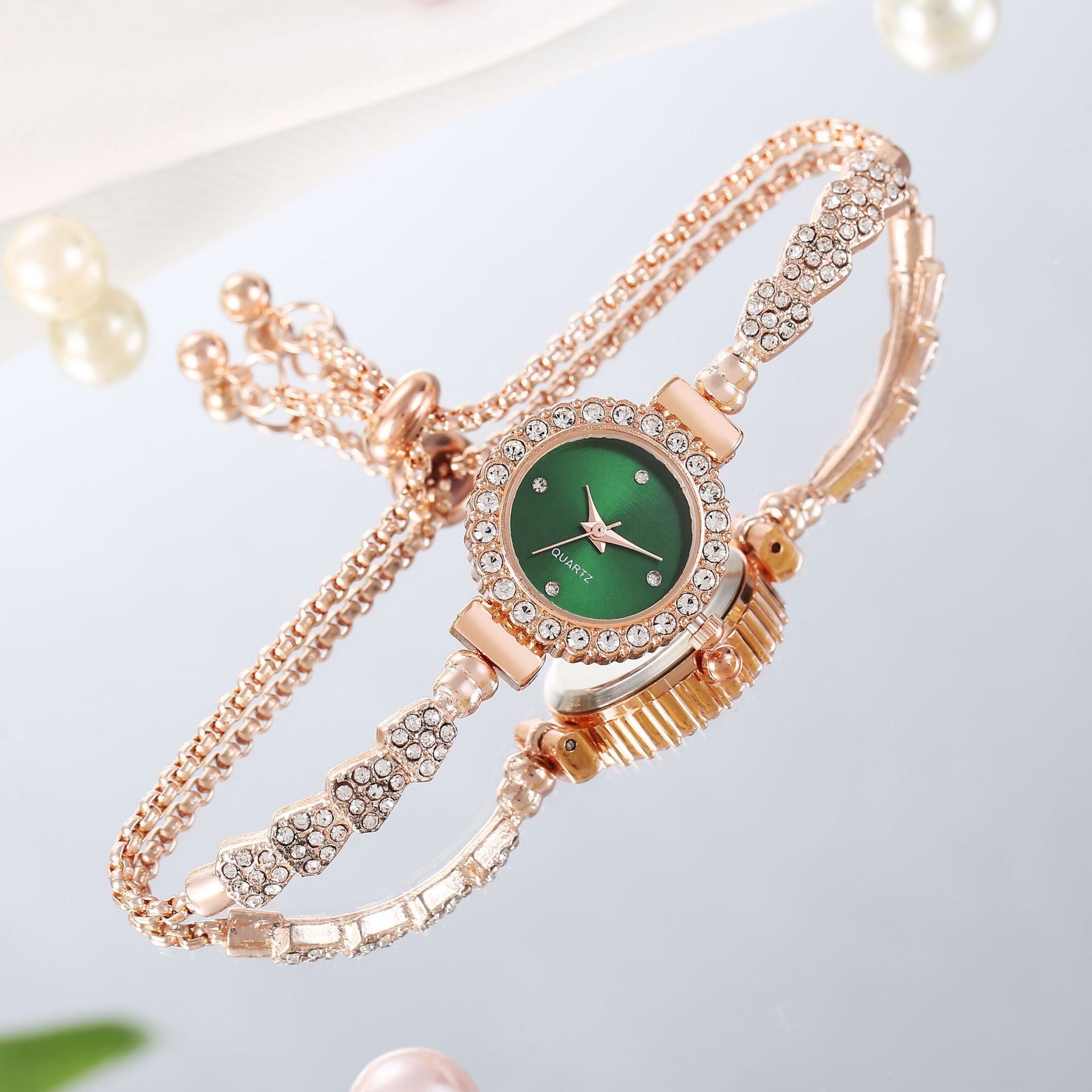 Fashion Luxury Women's Watch Gold Fine Strap
