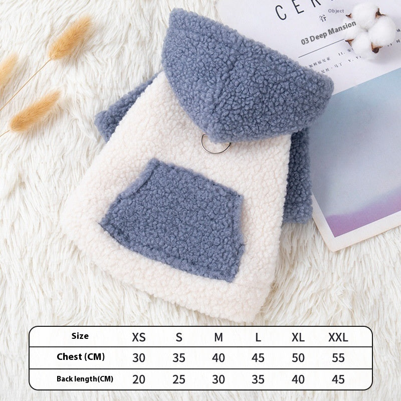 Thickened Warm Pet Hooded Cotton-padded Coat