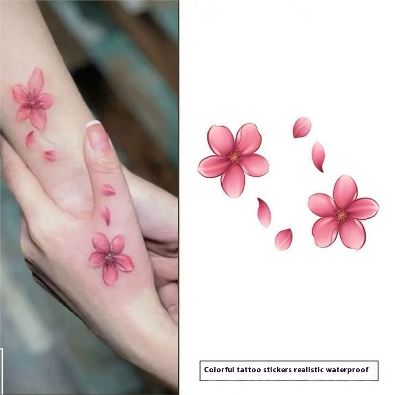 Bare Collarbone Flower Tattoo Sticker Women
