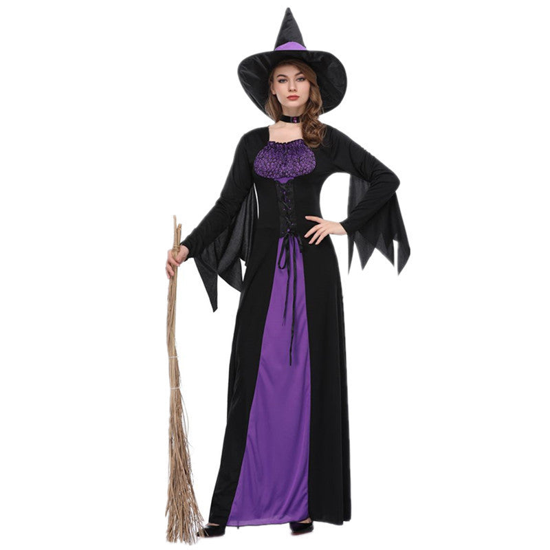 New Halloween Witch Costume for Kids Girls Dress Up Outfit