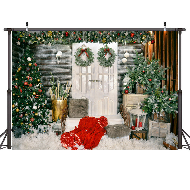Christmas Background Cloth Decoration Curtain Backdrop