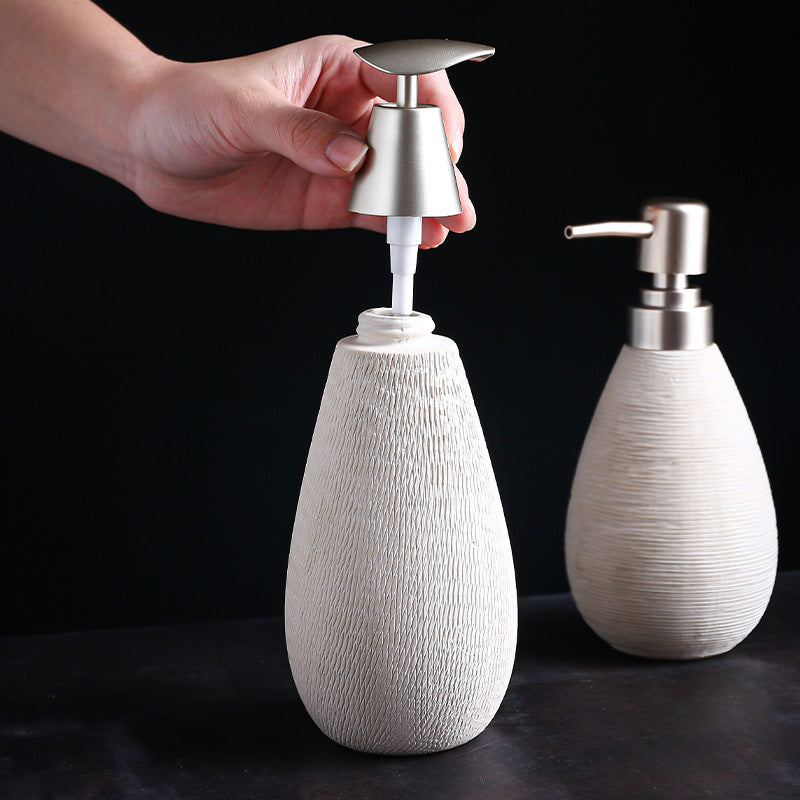 Ceramic Bathroom Bottles – Shower Gel & Lotion Dispensers