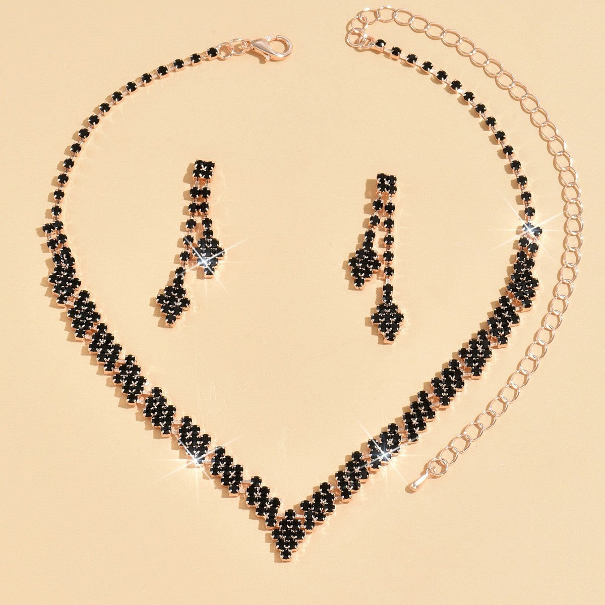 Bridal Wedding Hair Accessories, Necklace, and Earring Set