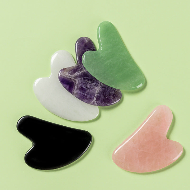 Jade Scraping Massage Tool – Gua Sha Scraper Board for Face & Body
