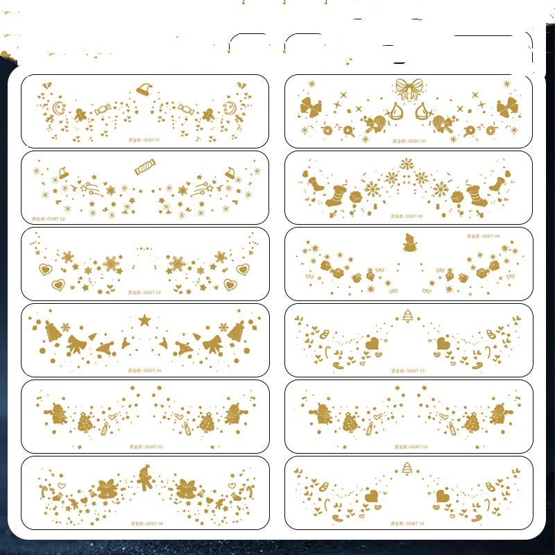 Gilding Freckle Tattoo Sticker European And American Gilding Glitter Stickers Waterproof