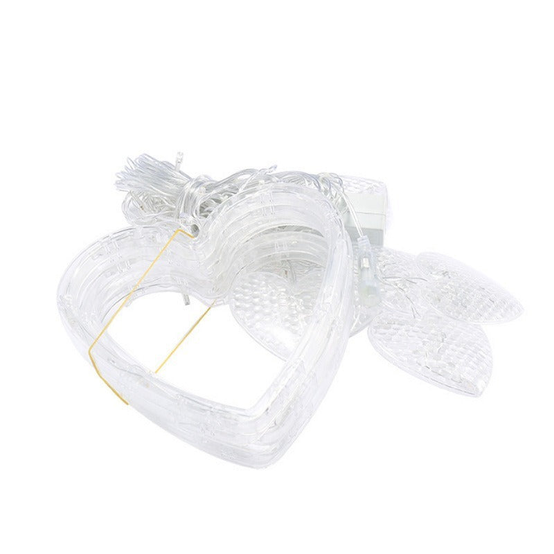 Led Heart-shaped Decorative Curtain Decorative Lights