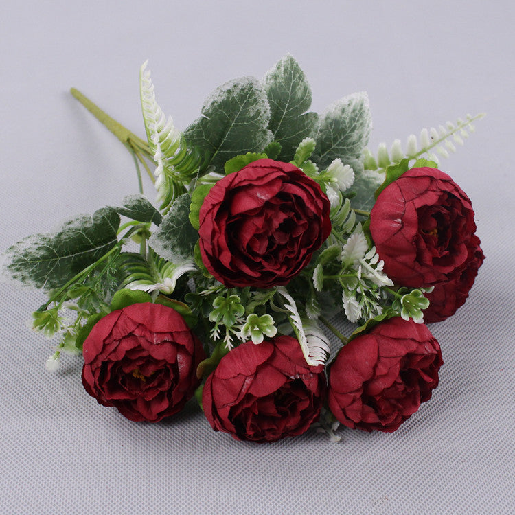 Instagram Simulation Peony Wedding Bouquet Held In Hand