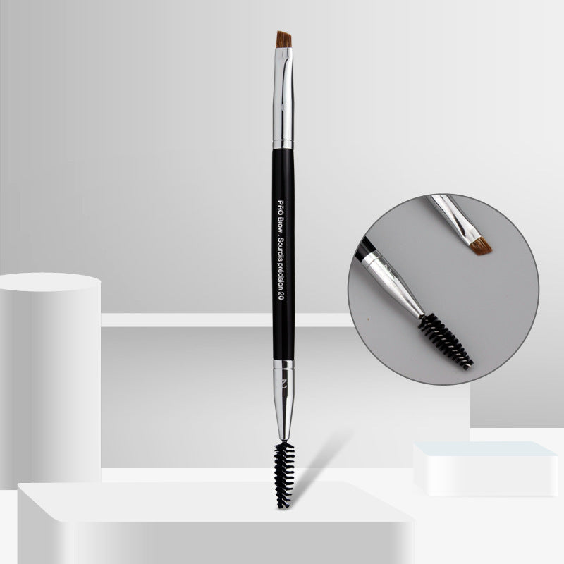 Double-Head Eyebrow Brush – Professional Makeup Tool