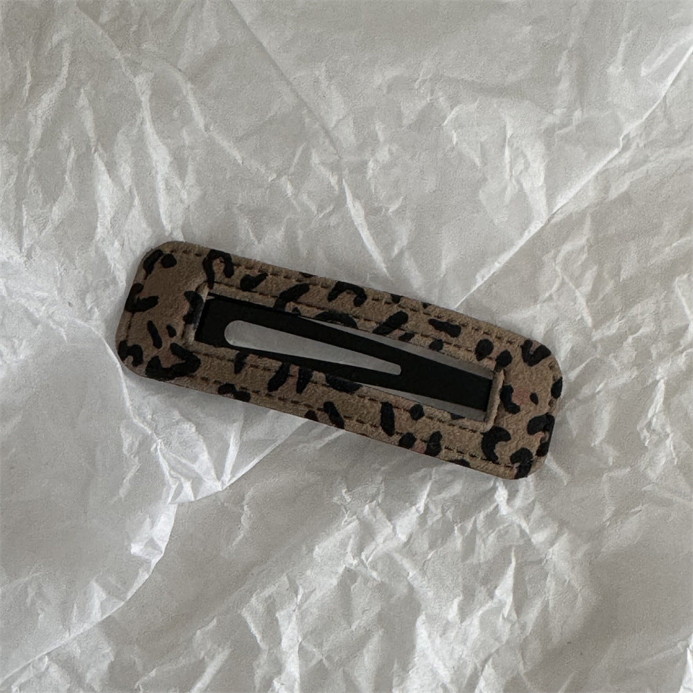Leopard Print Hollow Out BB Clip Clouds Pentagram Hairpin