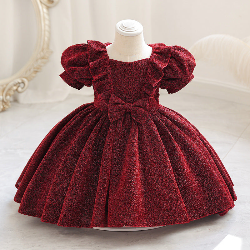 Baby Dress For One Year Old Children's Princess Dress Western Style Puffy