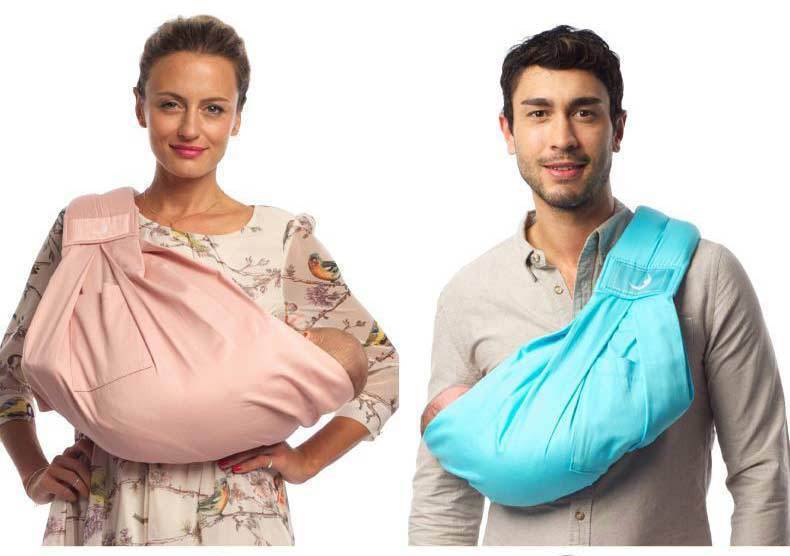 One-Shoulder Baby Carrier – Cotton Cross-Arm Strap Bag for 3–36 Months