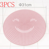 3PCS Round pink