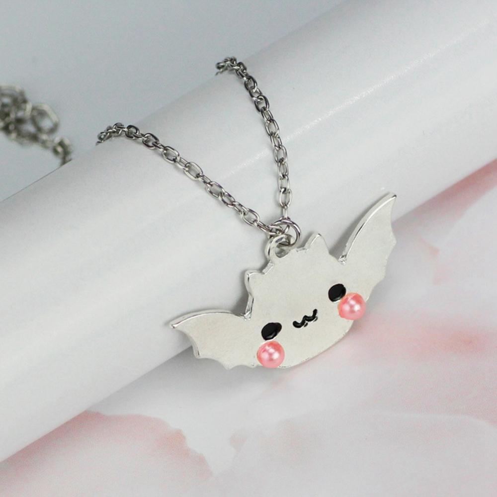 Mirror Shiny Bat Halloween Spooky Kawaii Pastel Goth Jewelry Lolita Fashion Pendant