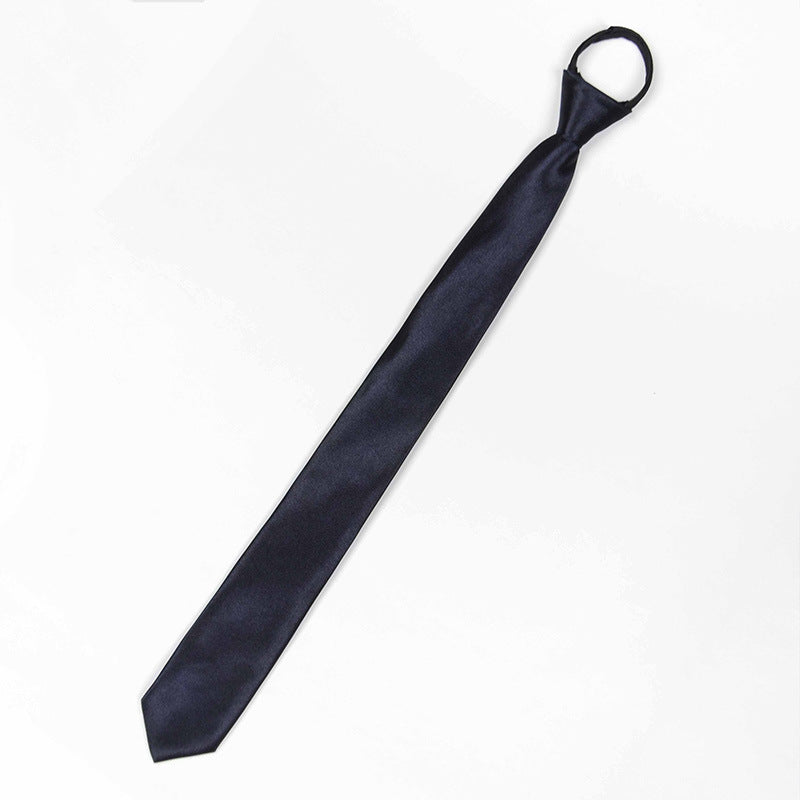 Men’s Business Narrow Zip Tie – Formal Shirt Accessory