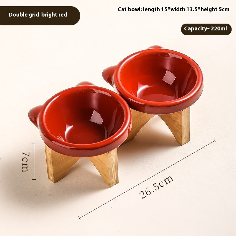 Cat Bowl Cat Ceramic Dog Drinking Water