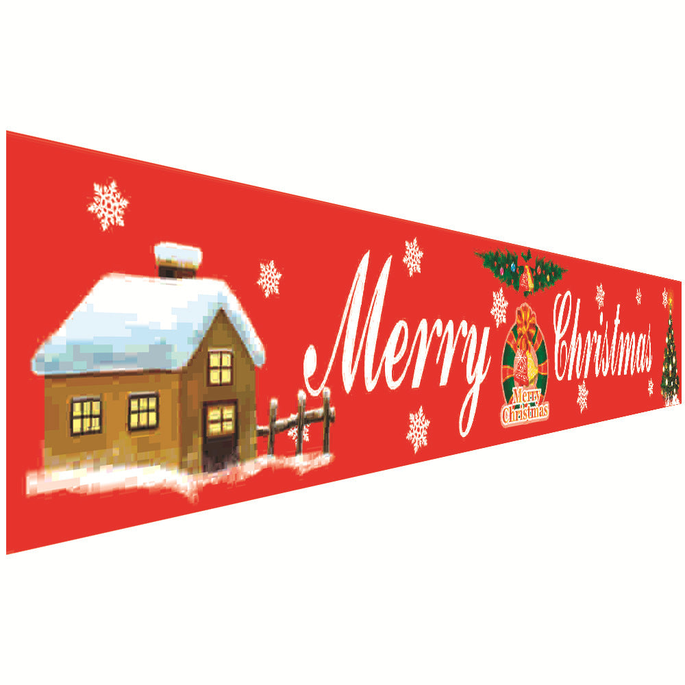 Christmas Couplet Curtain Banners Hanging Flag Window Pendants