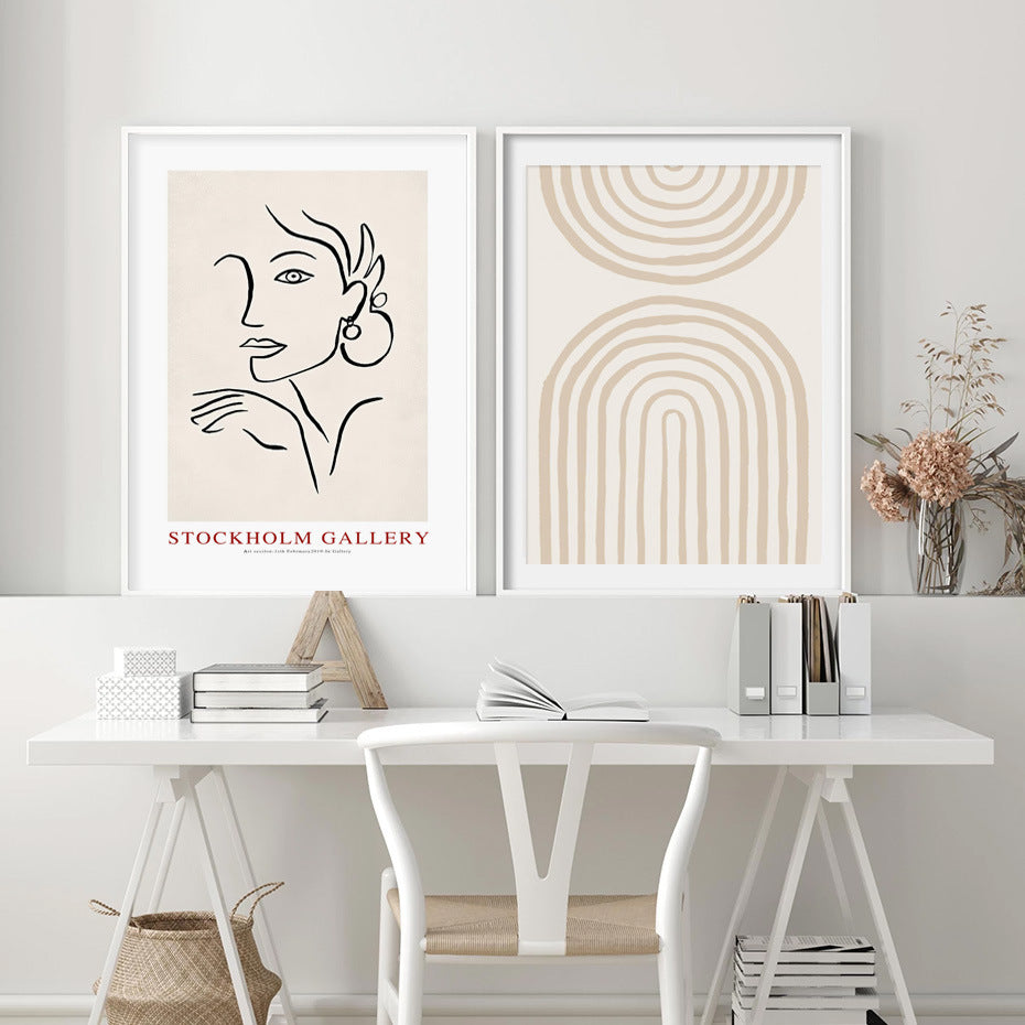 Scandinavian Abstract Wall Art – Poster & Canvas Painting for Modern Home Decor