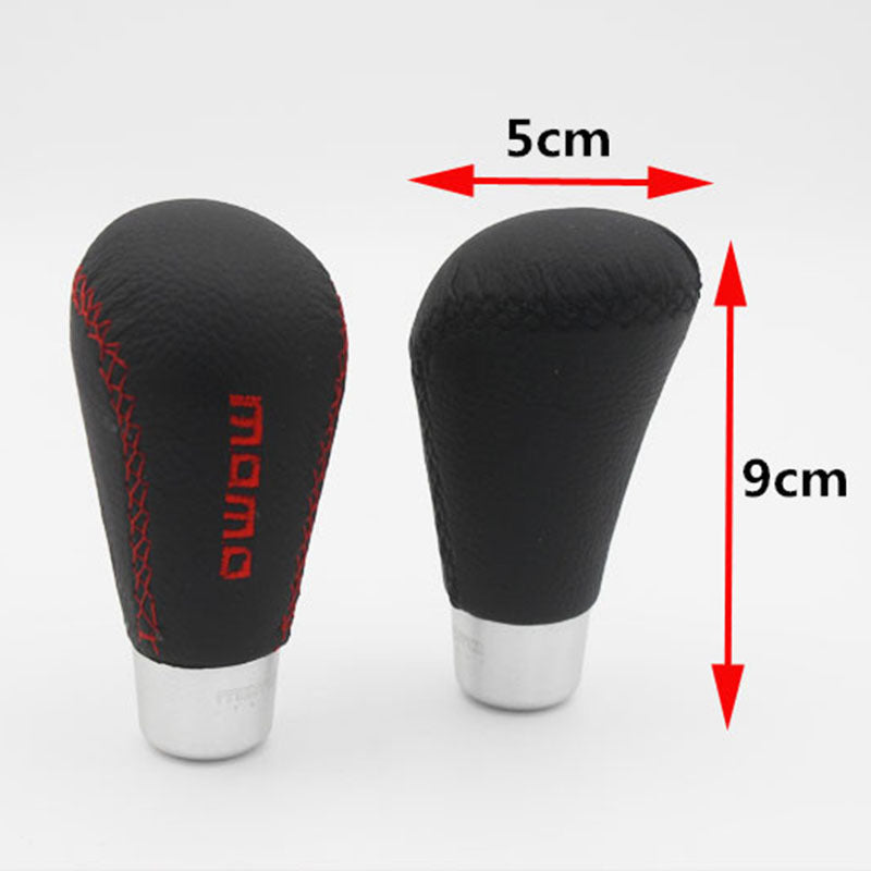 Leather Gear Head Wave Rod Car Hand Speed Rod Car