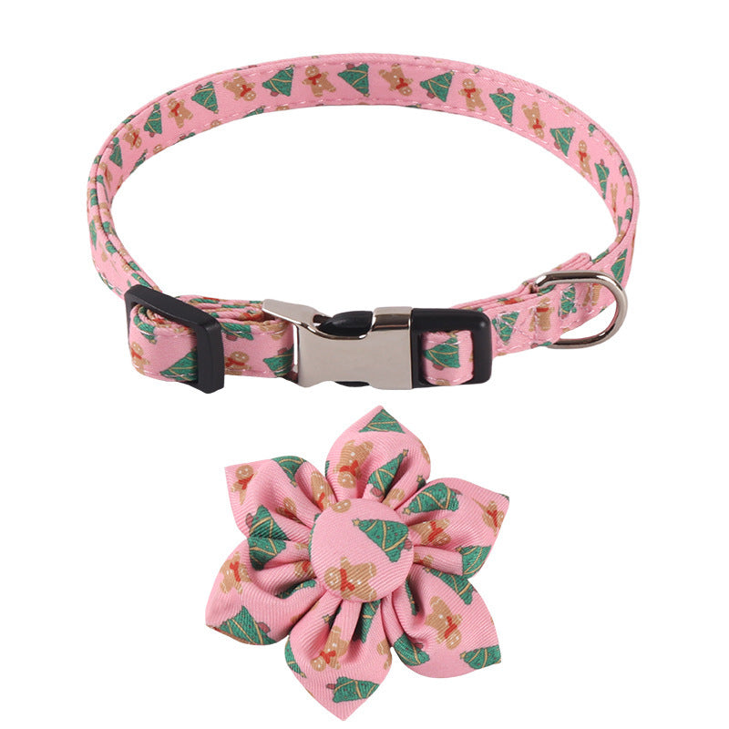 Pet Supplies Design Christmas Series Bow SUNFLOWER Holiday Dog Collar
