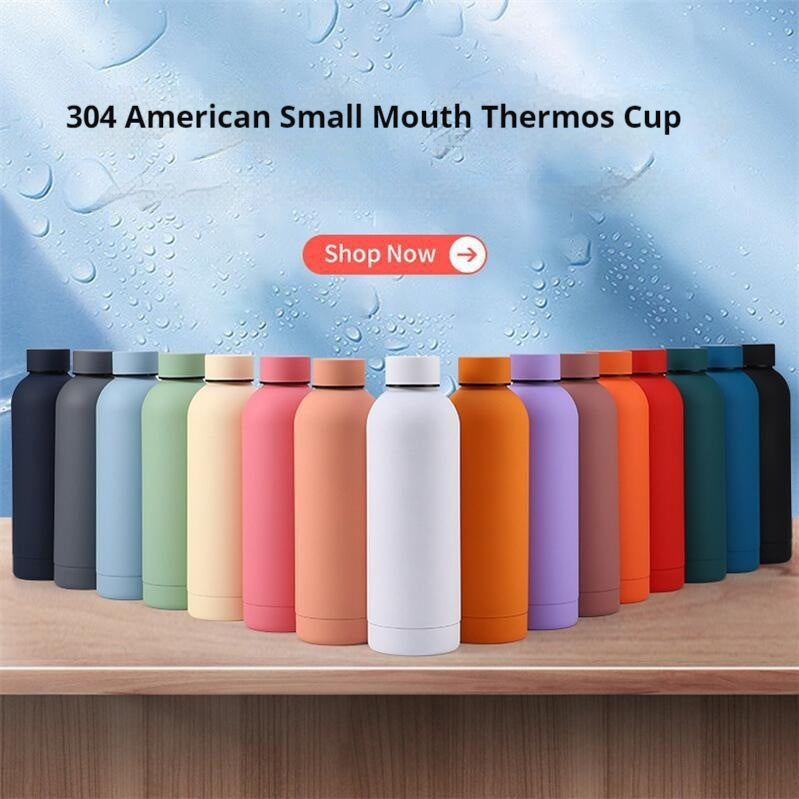 Vacuum Insulated Sports Bottle – Stainless Steel Reusable Water Cup