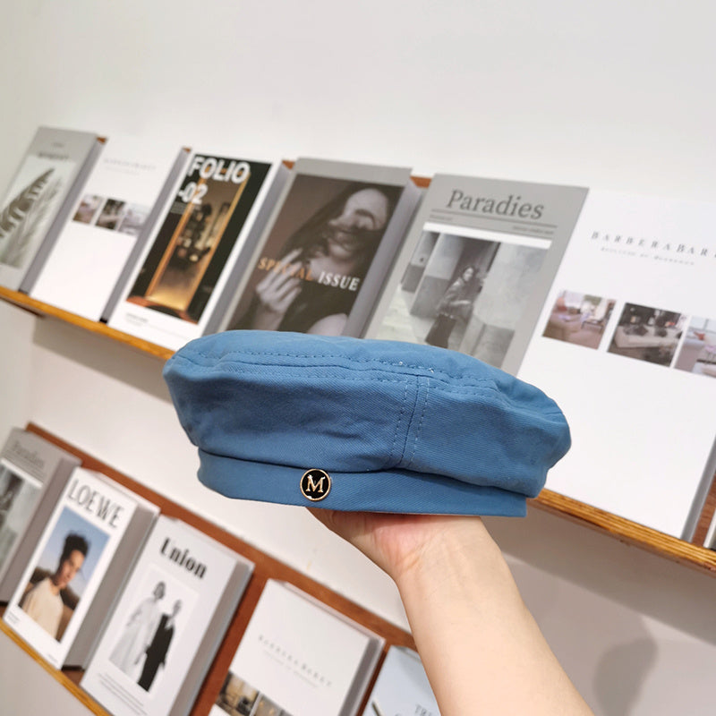 Women's All Match Black Octagonal Beret