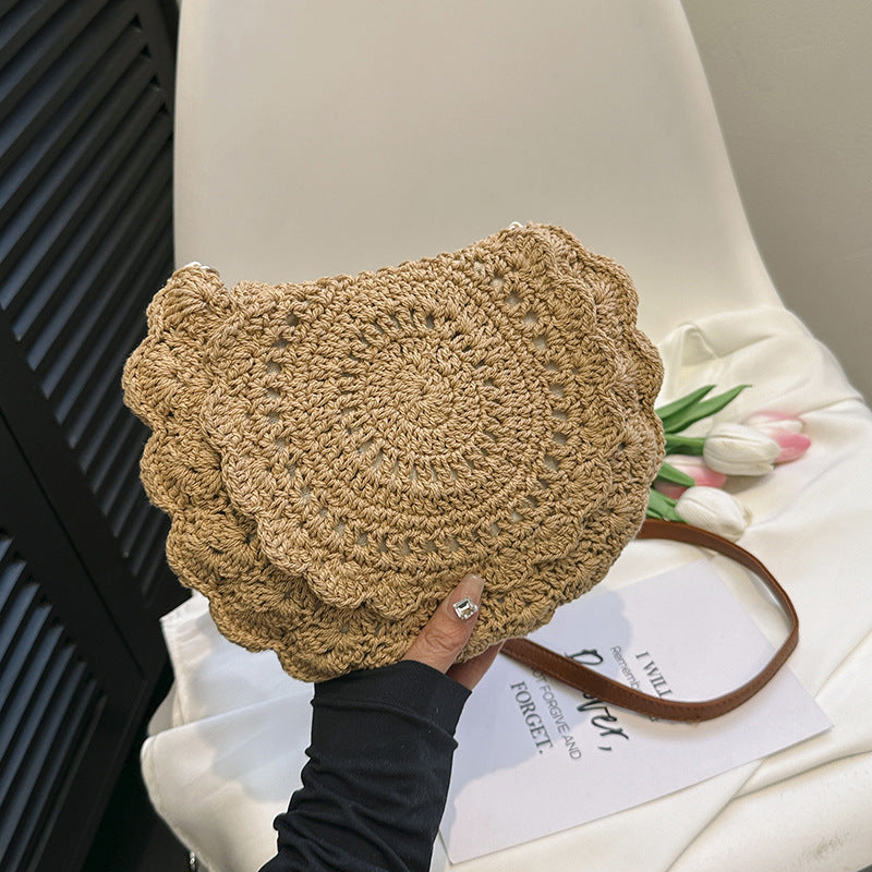 Hot Sale Lace Crossbody Cotton Thread Woven Bag All-match Women