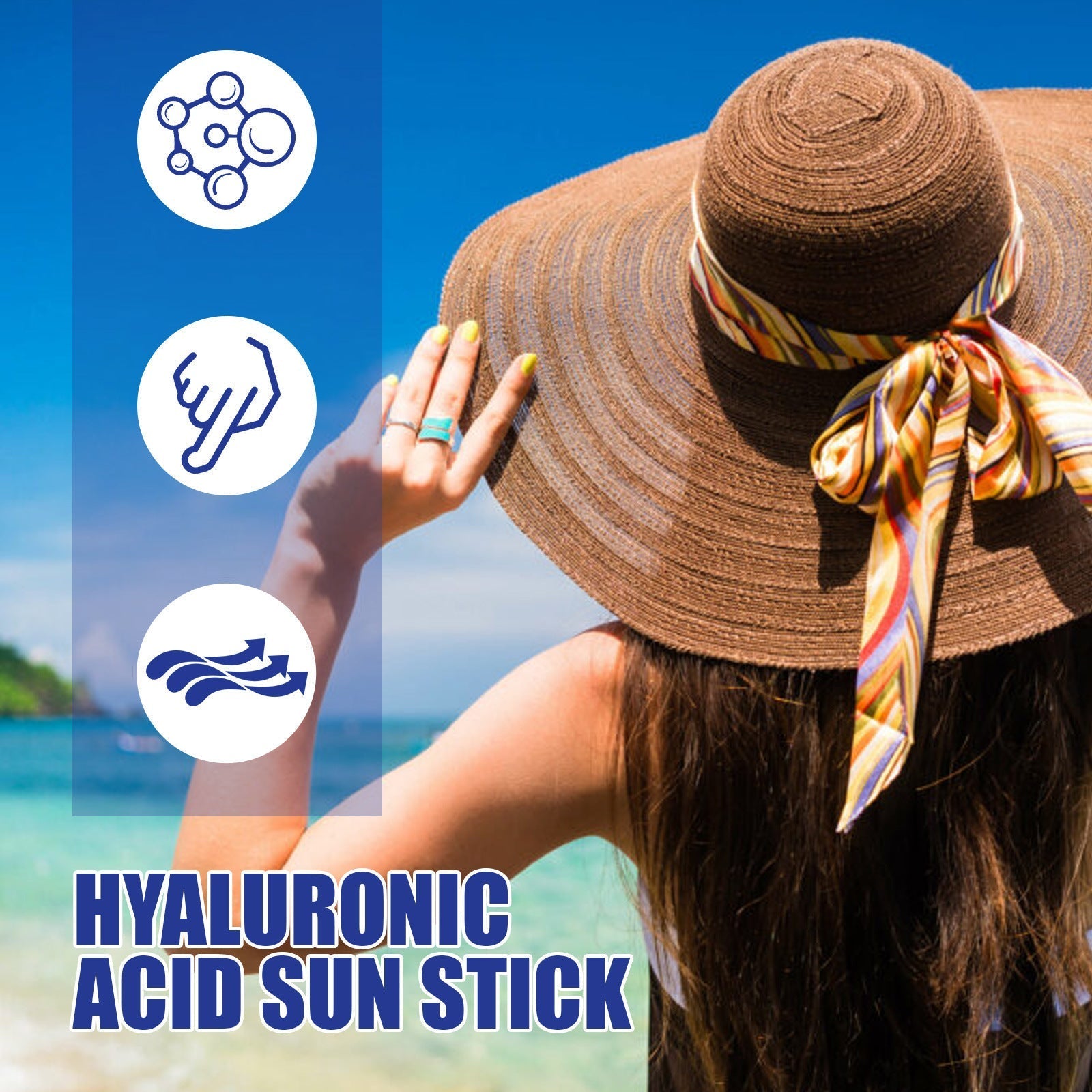 Hyaluronic Acid Sunscreen Stick SPF50 With Titanium Dioxide