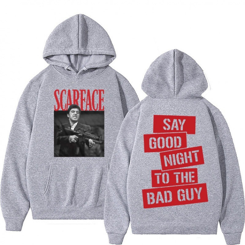 Unisex Scarface Graphic Hoodie Long Sleeve Polyester
