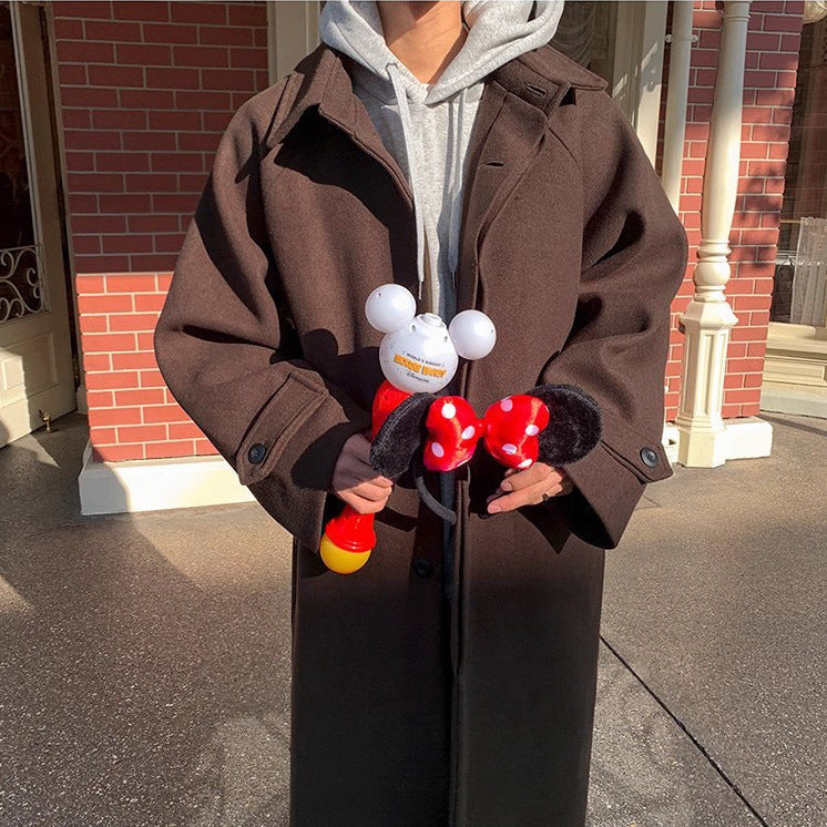 Unisex Thick Loose Coat Polyester Winter Outerwear