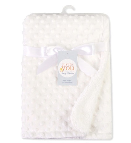 CozyDots Polar Fleece Baby Blanket – Swaddle Wrap for Newborns