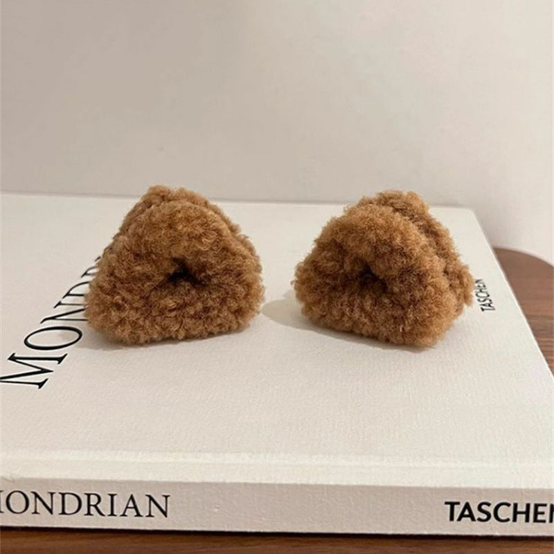 Plush Bear Feeling Barrettes Women