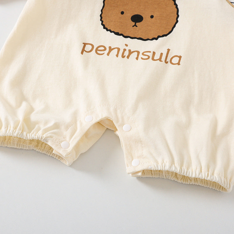 Baby Boy Cartoon Bodysuit – Casual Infant Romper
