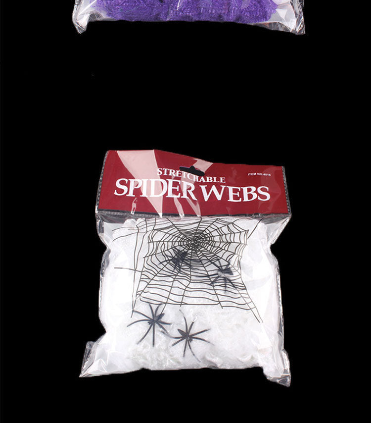 Halloween Supplies Ghost Festival Scene Props Spider Silk Spider Web Accessories