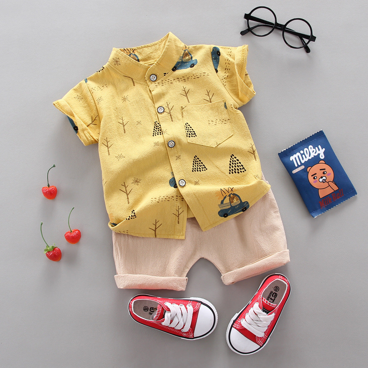 Unisex Soft Cotton Two Piece Toddler Set Regular Fit