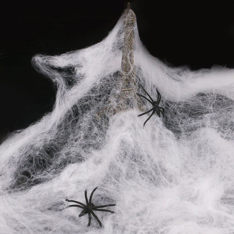 Halloween Decoration Scene Spider Cotton Web Props