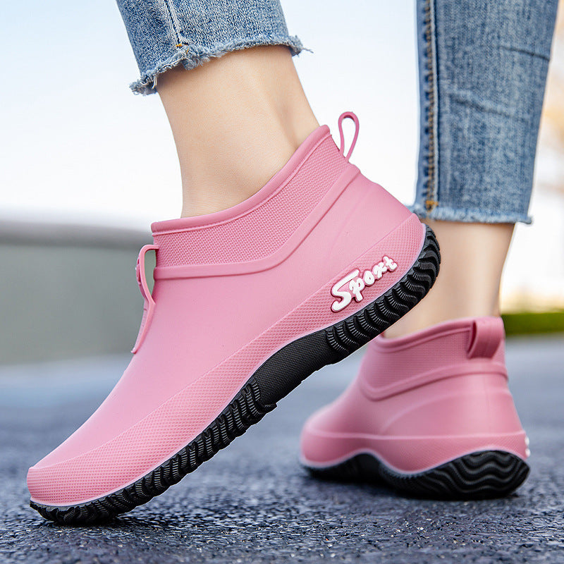 Low Top Waterproof Non-slip Camping Rain Boots