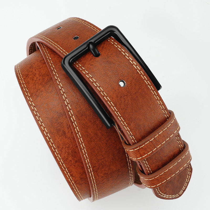 Retro Style Men's Leather Belt
