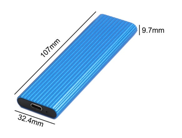 2TB Portable External SSD – USB-C High-Speed Mobile Solid State Drive