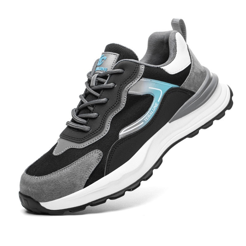 Men's Breathable Anti-smash Anti-puncture Anti-slip Wear-resistant Work Shoes