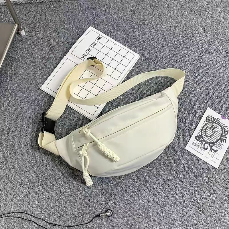Mens Crossbody Chest Bag Polyester Satchel Compact