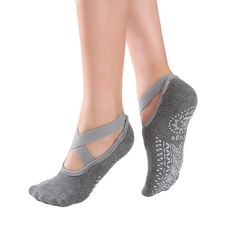 Cross belt yoga socks
