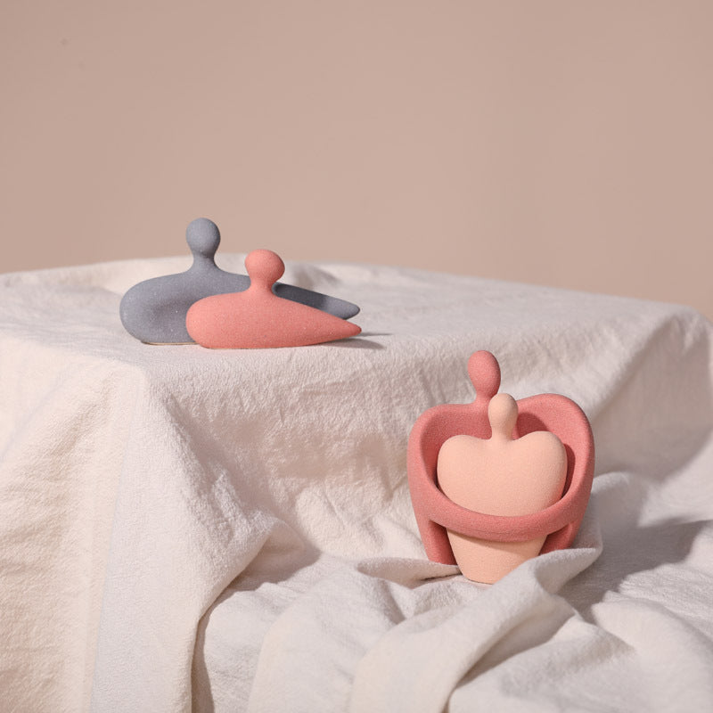 Home Creative Minimalistic Abstraction Couple Decoration