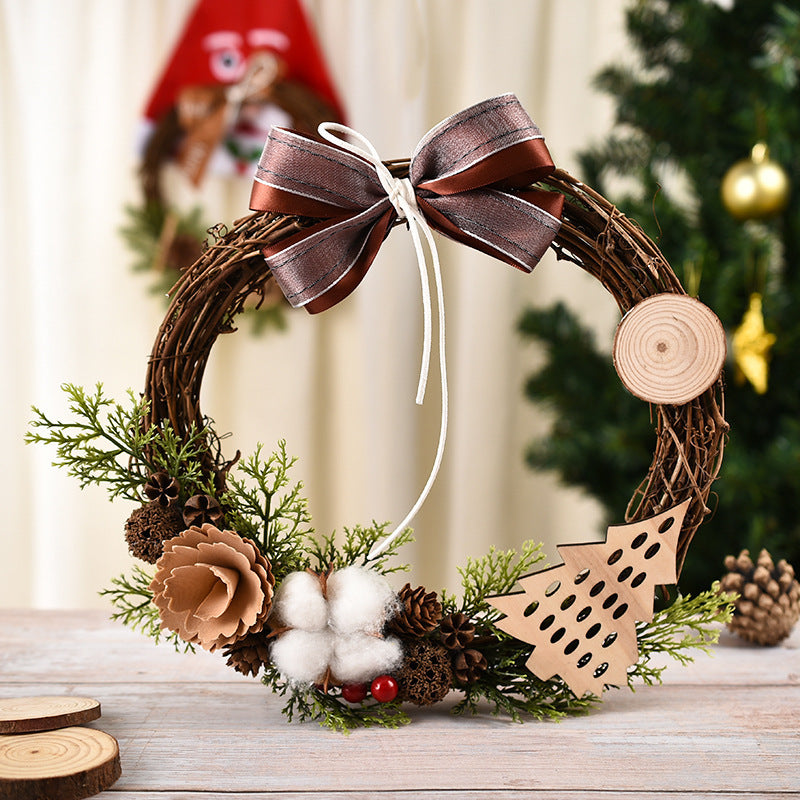 Christmas Wreath Decoration for Window and Door Hanging Arrangement