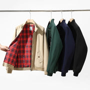 American Retro Tough Guy Flight Jacket Stand Collar Coat For Men