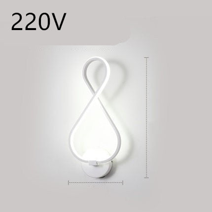 Silicone Shade LED Bedside Wall Lamp Button Switch