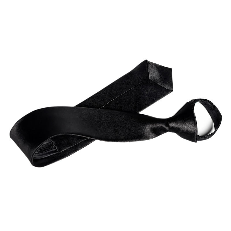 Men’s Business Narrow Zip Tie – Formal Shirt Accessory