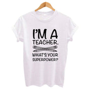 Letter Print Top Fashion Round Neck Casual Women T-shirt