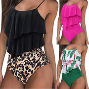 Women's Plus Size Bikini Set – Polyester Two-Piece Swimsuit